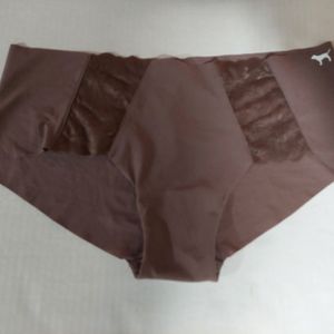 Pink by Victoria's Secret Panties Underwear NO SHOW LACE TRIM HIPSTER MEDIUM